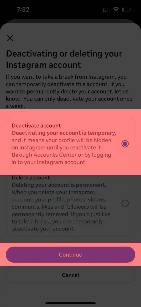 مرحله ۶: حذف نهایی